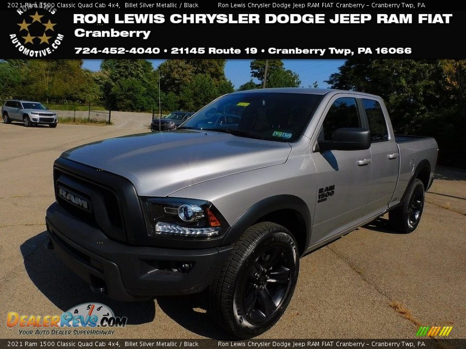 2021 Ram 1500 Classic Quad Cab 4x4 Billet Silver Metallic / Black Photo #1