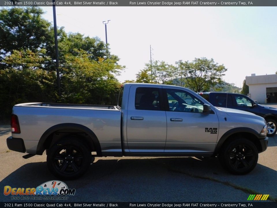 2021 Ram 1500 Classic Quad Cab 4x4 Billet Silver Metallic / Black Photo #4