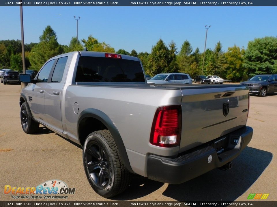 2021 Ram 1500 Classic Quad Cab 4x4 Billet Silver Metallic / Black Photo #8