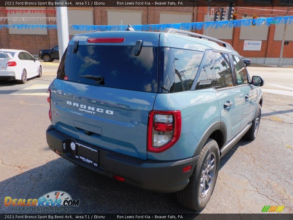 2021 Ford Bronco Sport Big Bend 4x4 Area 51 / Ebony Photo #2