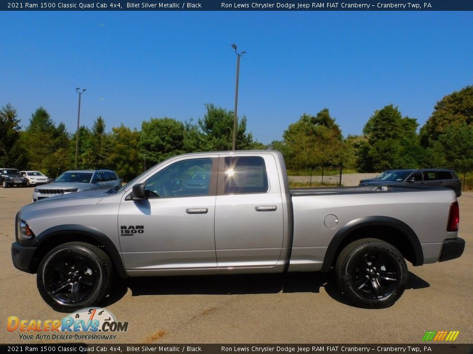 2021 Ram 1500 Classic Quad Cab 4x4 Billet Silver Metallic / Black Photo #9