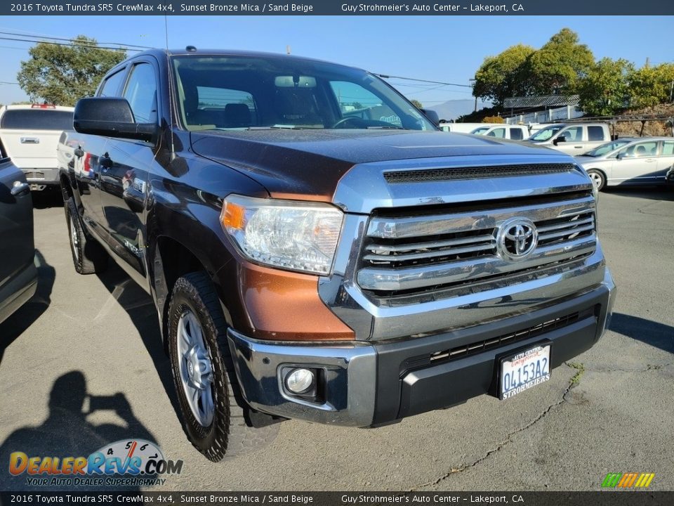 2016 Toyota Tundra SR5 CrewMax 4x4 Sunset Bronze Mica / Sand Beige Photo #1