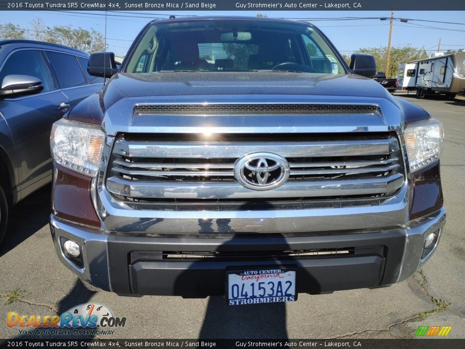 2016 Toyota Tundra SR5 CrewMax 4x4 Sunset Bronze Mica / Sand Beige Photo #2