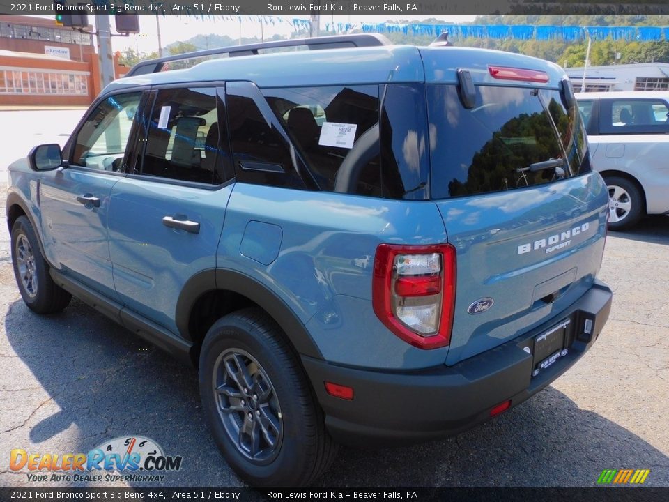 2021 Ford Bronco Sport Big Bend 4x4 Area 51 / Ebony Photo #5