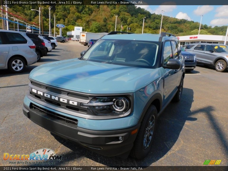 2021 Ford Bronco Sport Big Bend 4x4 Area 51 / Ebony Photo #7