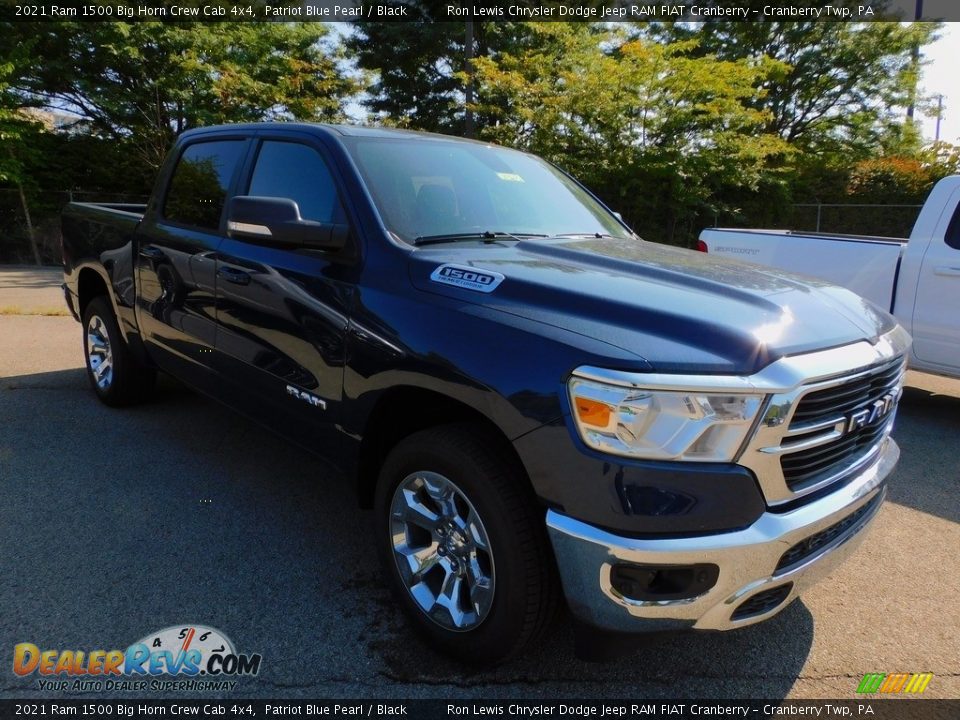 2021 Ram 1500 Big Horn Crew Cab 4x4 Patriot Blue Pearl / Black Photo #3