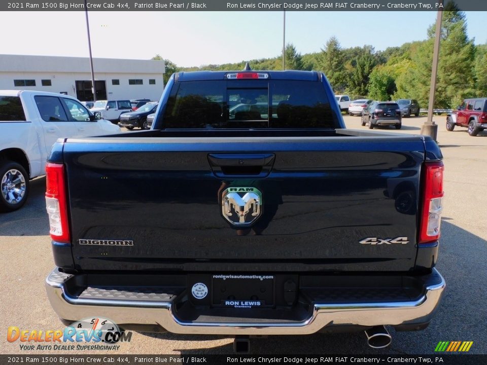 2021 Ram 1500 Big Horn Crew Cab 4x4 Patriot Blue Pearl / Black Photo #6