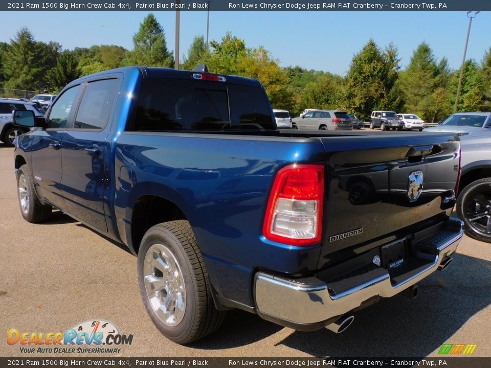 2021 Ram 1500 Big Horn Crew Cab 4x4 Patriot Blue Pearl / Black Photo #8