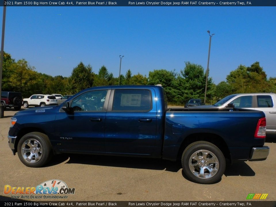 2021 Ram 1500 Big Horn Crew Cab 4x4 Patriot Blue Pearl / Black Photo #9