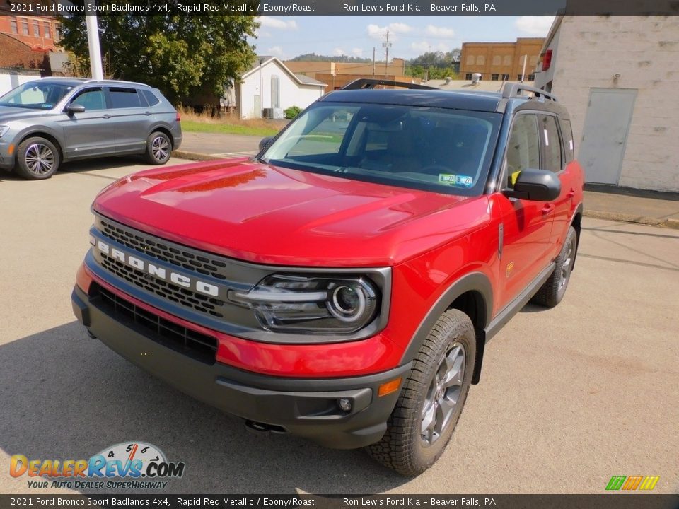 2021 Ford Bronco Sport Badlands 4x4 Rapid Red Metallic / Ebony/Roast Photo #7