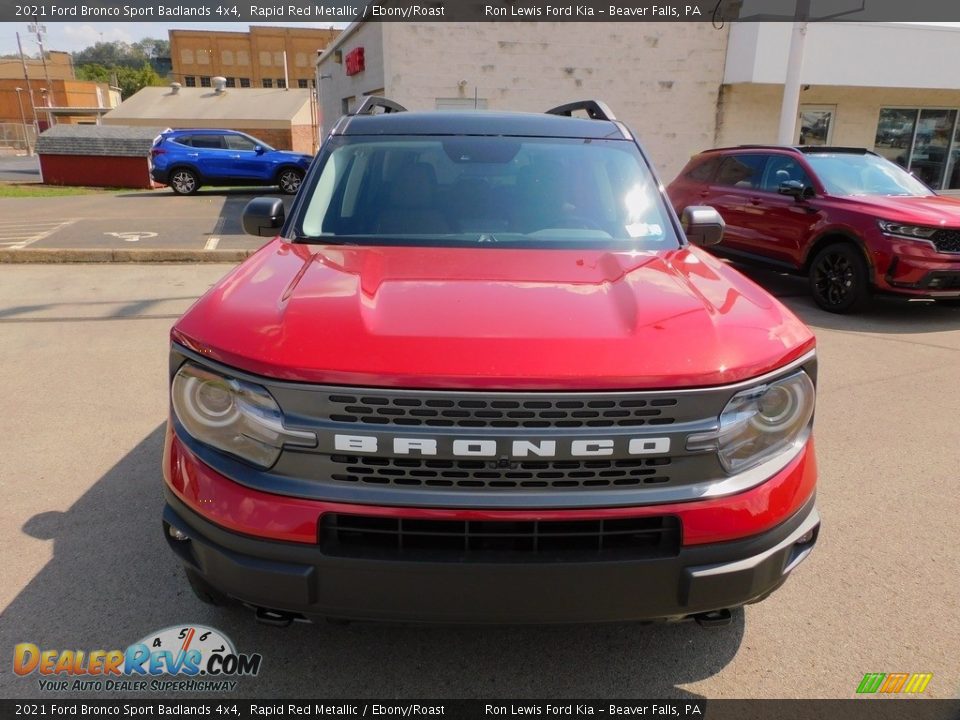 2021 Ford Bronco Sport Badlands 4x4 Rapid Red Metallic / Ebony/Roast Photo #8