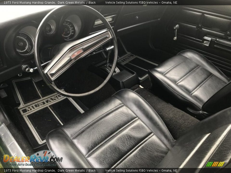 Black Interior - 1973 Ford Mustang Hardtop Grande Photo #4