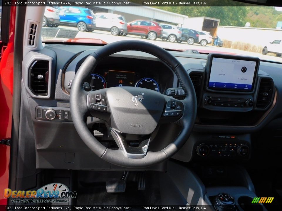 2021 Ford Bronco Sport Badlands 4x4 Rapid Red Metallic / Ebony/Roast Photo #13