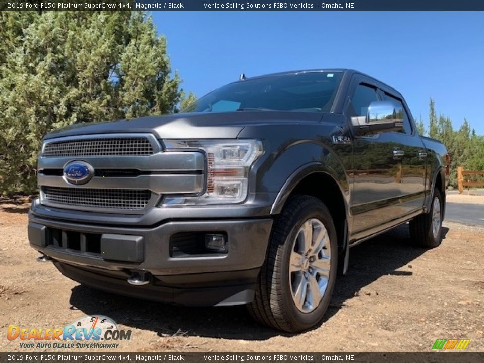 2019 Ford F150 Platinum SuperCrew 4x4 Magnetic / Black Photo #1