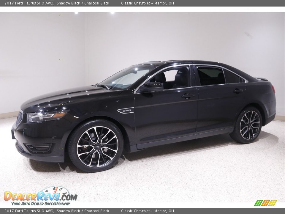 2017 Ford Taurus SHO AWD Shadow Black / Charcoal Black Photo #3