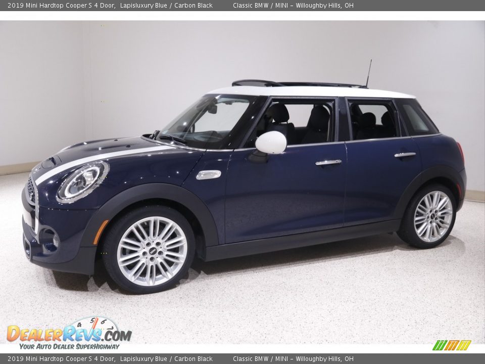 2019 Mini Hardtop Cooper S 4 Door Lapisluxury Blue / Carbon Black Photo #3