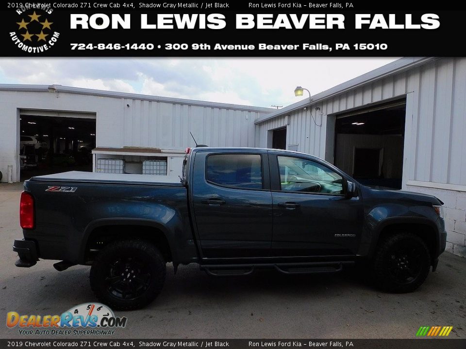 2019 Chevrolet Colorado Z71 Crew Cab 4x4 Shadow Gray Metallic / Jet Black Photo #1