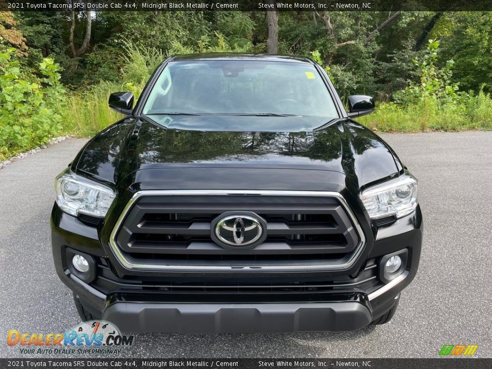 2021 Toyota Tacoma SR5 Double Cab 4x4 Midnight Black Metallic / Cement Photo #4