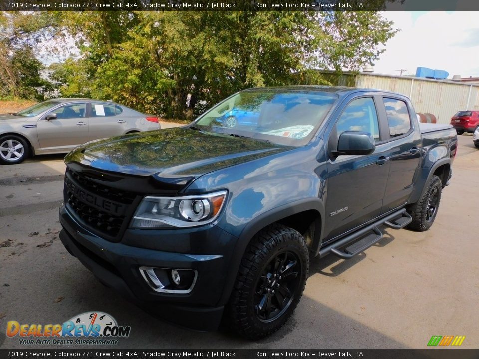 2019 Chevrolet Colorado Z71 Crew Cab 4x4 Shadow Gray Metallic / Jet Black Photo #7