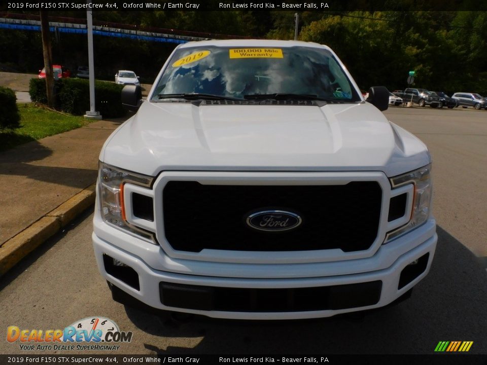 2019 Ford F150 STX SuperCrew 4x4 Oxford White / Earth Gray Photo #8