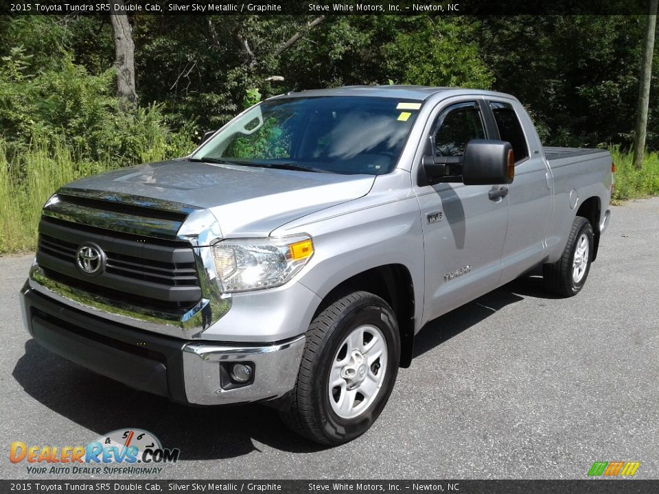 2015 Toyota Tundra SR5 Double Cab Silver Sky Metallic / Graphite Photo #3