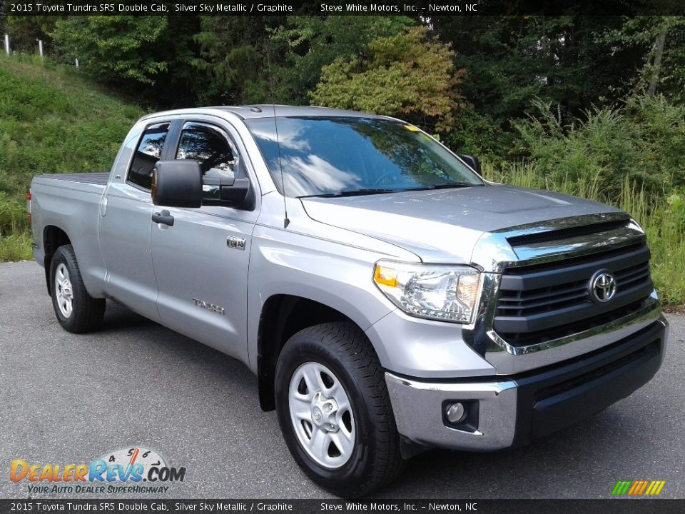 2015 Toyota Tundra SR5 Double Cab Silver Sky Metallic / Graphite Photo #5