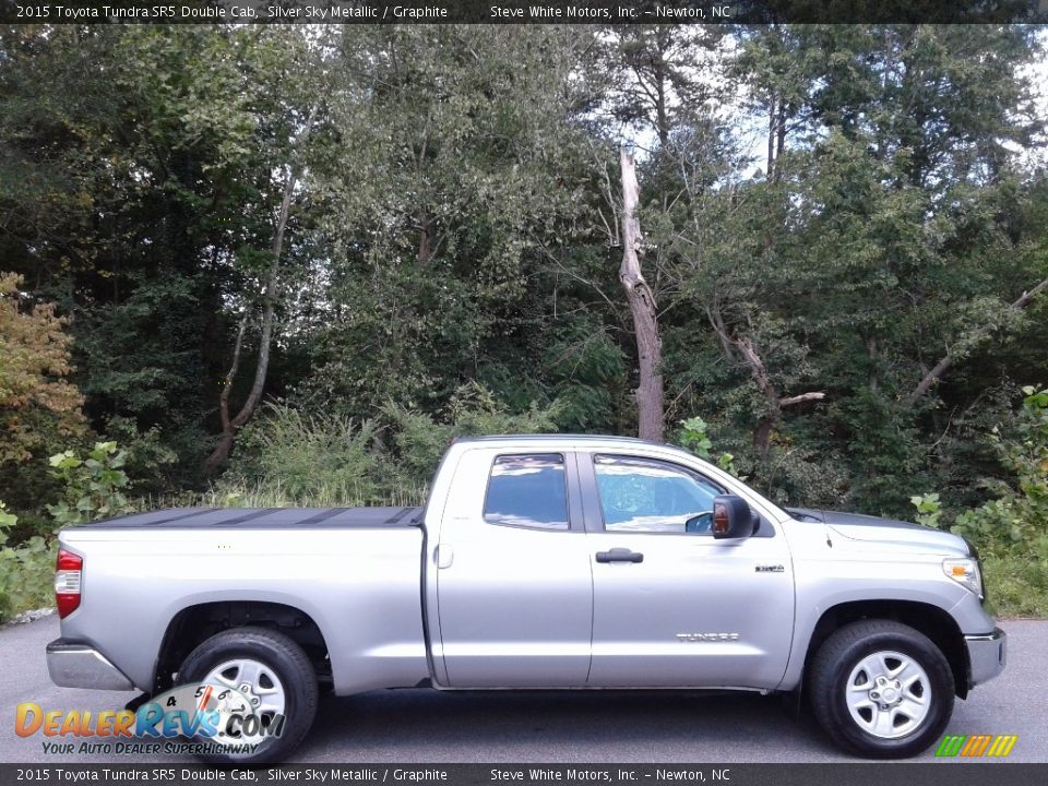 2015 Toyota Tundra SR5 Double Cab Silver Sky Metallic / Graphite Photo #6