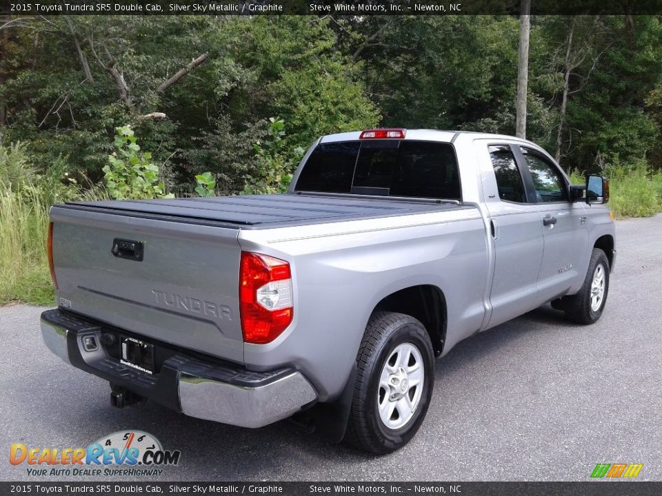 2015 Toyota Tundra SR5 Double Cab Silver Sky Metallic / Graphite Photo #8