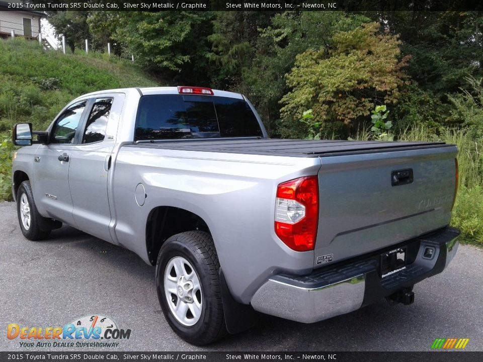 2015 Toyota Tundra SR5 Double Cab Silver Sky Metallic / Graphite Photo #13