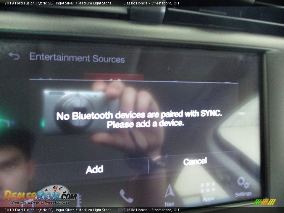 2019 Ford Fusion Hybrid SE Ingot Silver / Medium Light Stone Photo #36
