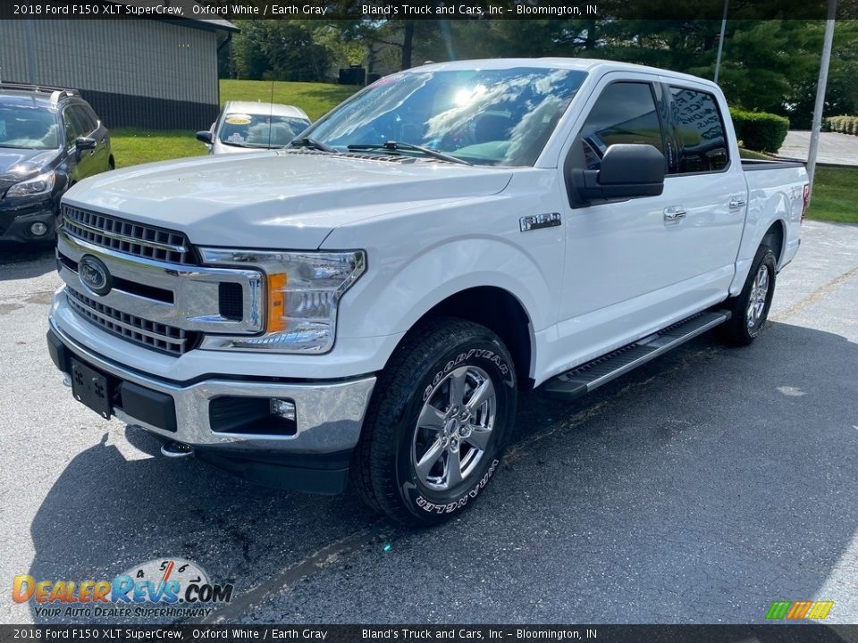 2018 Ford F150 XLT SuperCrew Oxford White / Earth Gray Photo #2