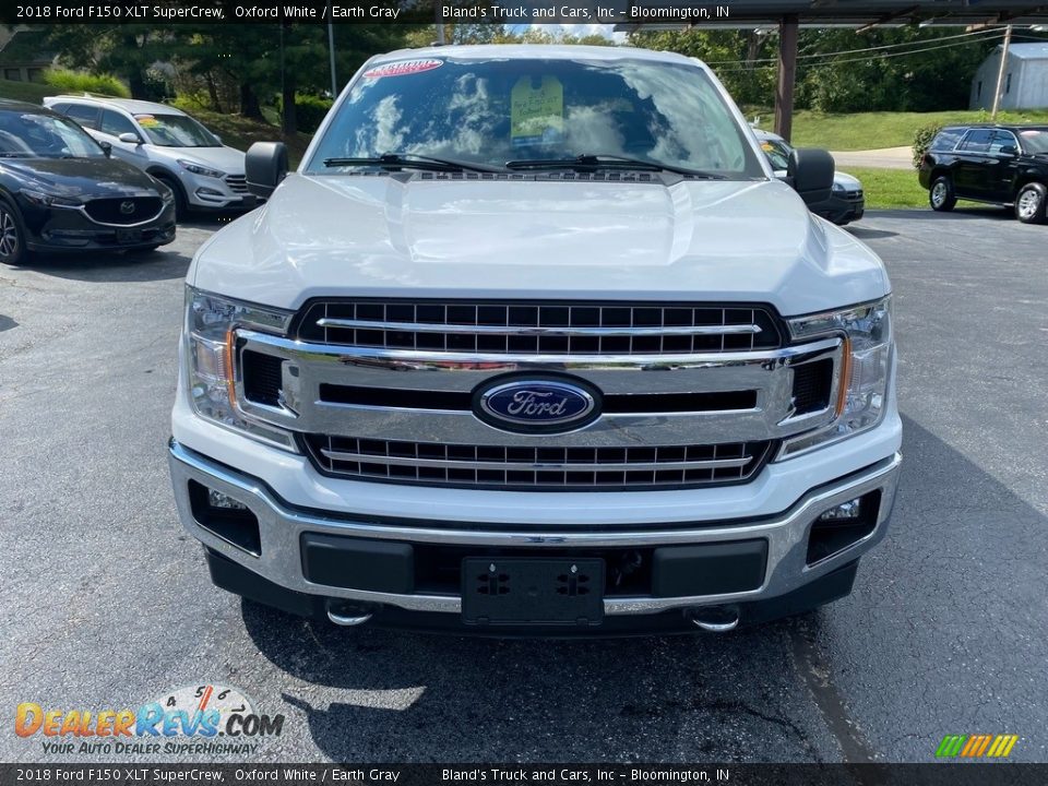 2018 Ford F150 XLT SuperCrew Oxford White / Earth Gray Photo #3