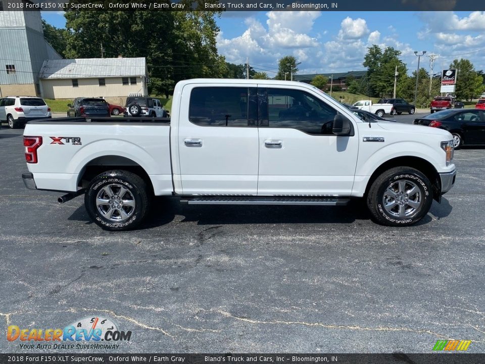 2018 Ford F150 XLT SuperCrew Oxford White / Earth Gray Photo #5