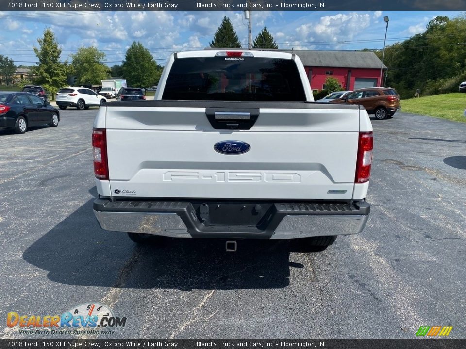 2018 Ford F150 XLT SuperCrew Oxford White / Earth Gray Photo #7