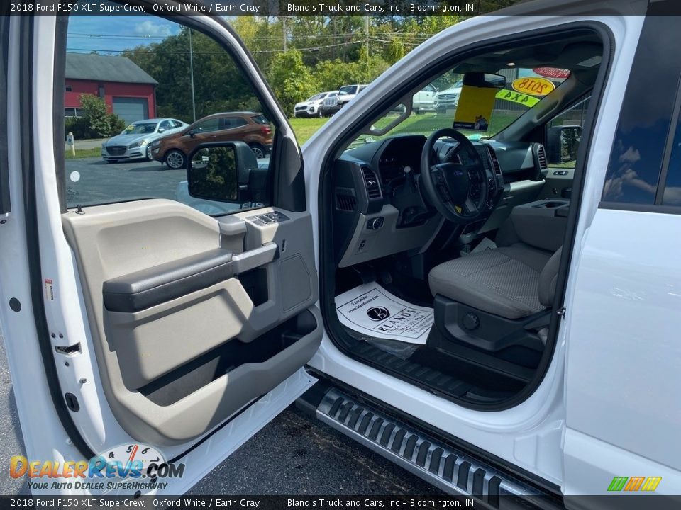 2018 Ford F150 XLT SuperCrew Oxford White / Earth Gray Photo #11
