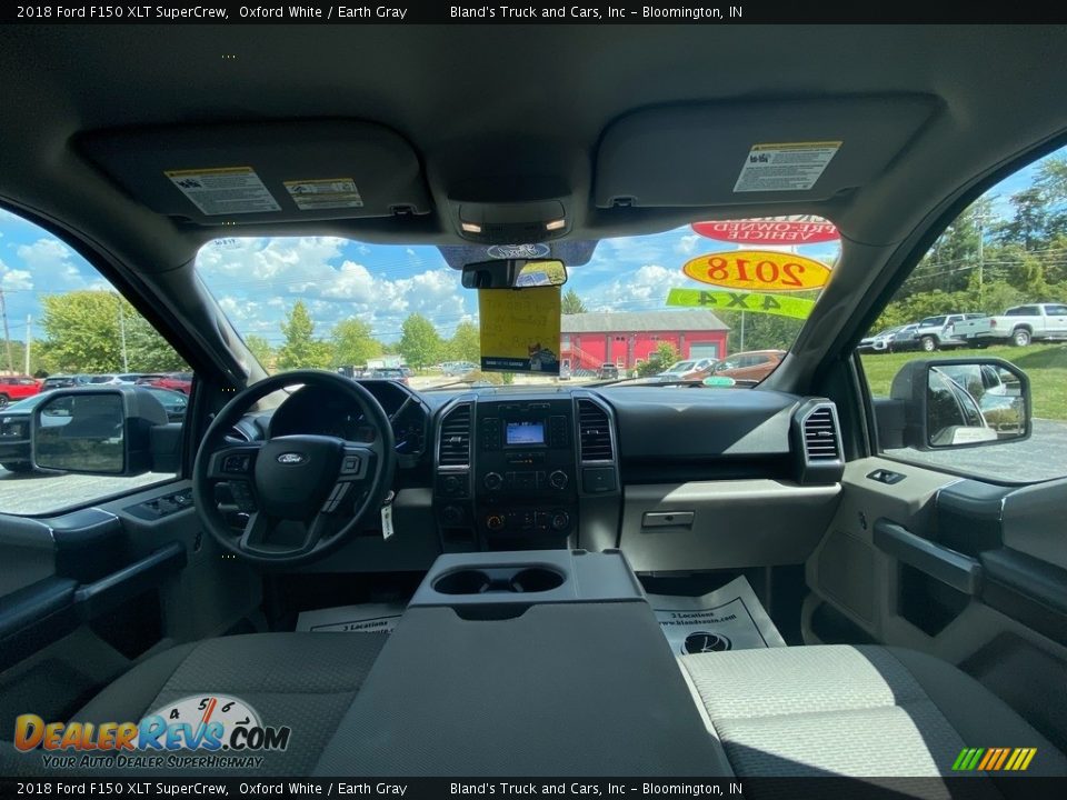 2018 Ford F150 XLT SuperCrew Oxford White / Earth Gray Photo #14