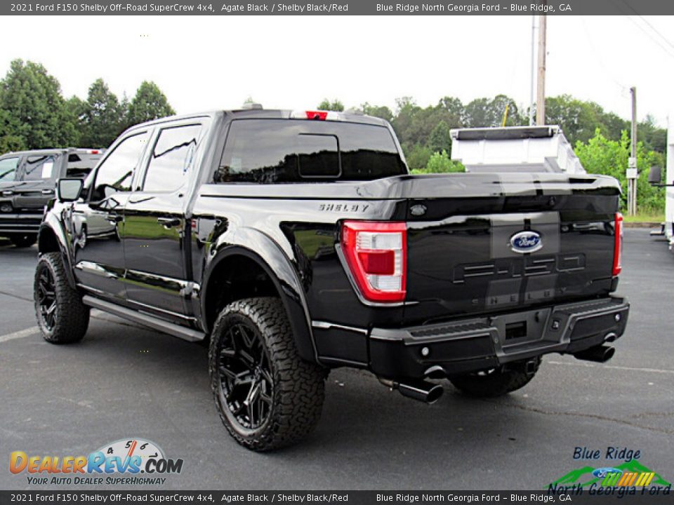 2021 Ford F150 Shelby Off-Road SuperCrew 4x4 Agate Black / Shelby Black/Red Photo #3