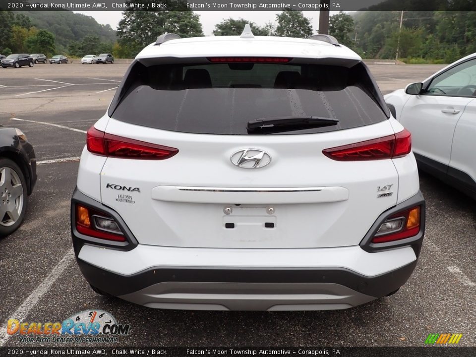 2020 Hyundai Kona Ultimate AWD Chalk White / Black Photo #3