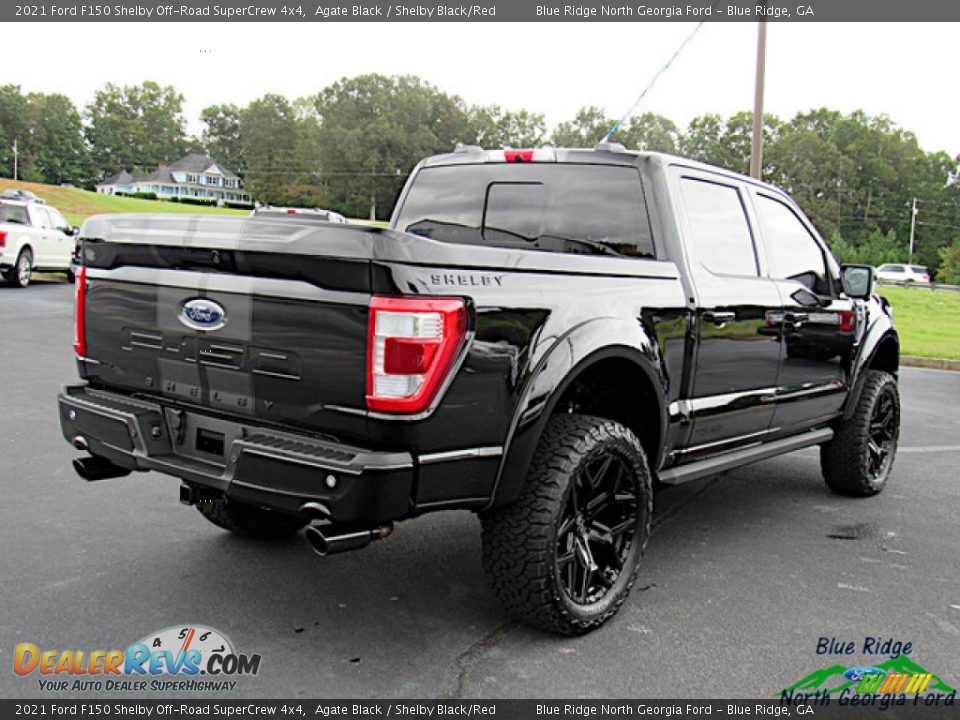 2021 Ford F150 Shelby Off-Road SuperCrew 4x4 Agate Black / Shelby Black/Red Photo #5