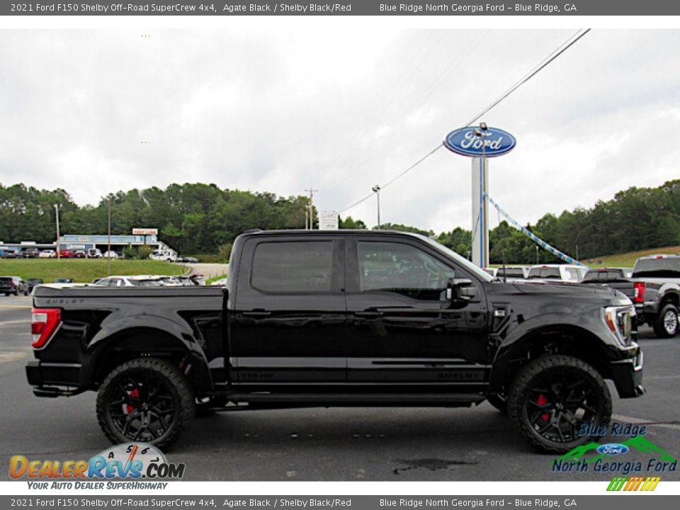 2021 Ford F150 Shelby Off-Road SuperCrew 4x4 Agate Black / Shelby Black/Red Photo #6