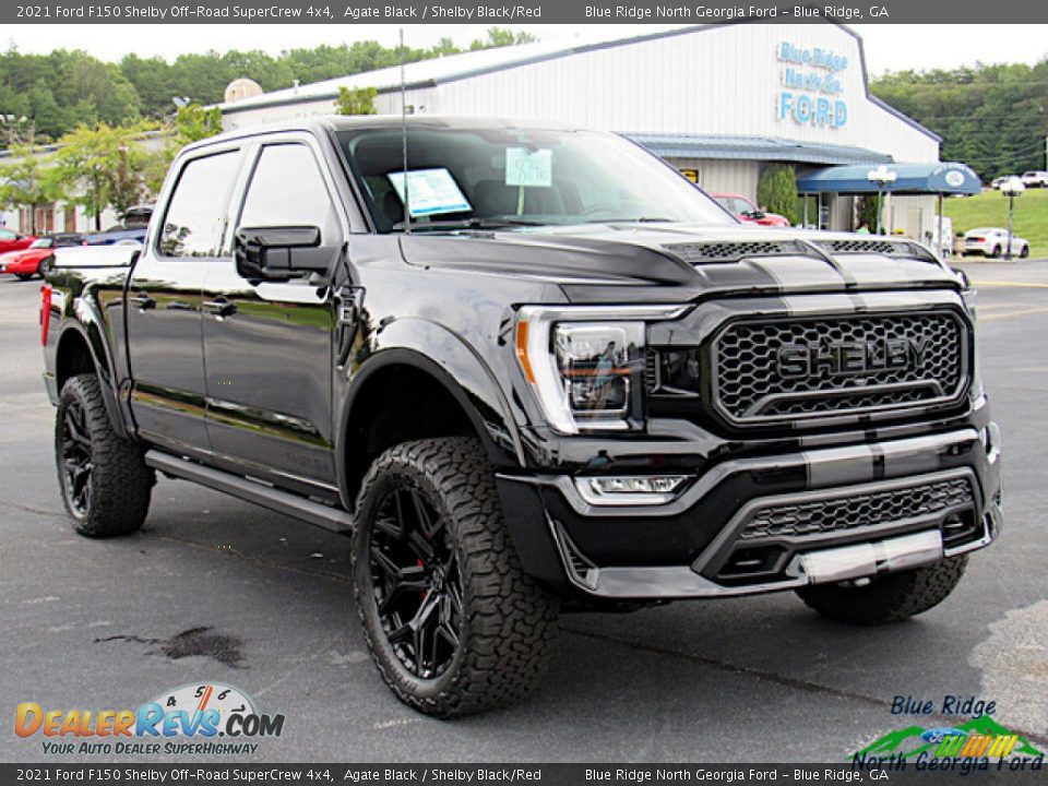 2021 Ford F150 Shelby Off-Road SuperCrew 4x4 Agate Black / Shelby Black/Red Photo #7
