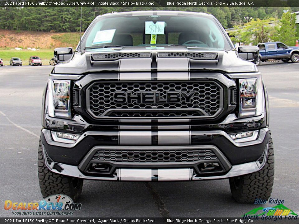 2021 Ford F150 Shelby Off-Road SuperCrew 4x4 Agate Black / Shelby Black/Red Photo #8