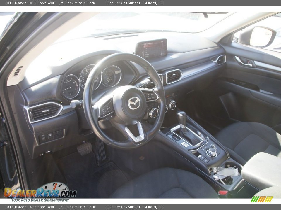 2018 Mazda CX-5 Sport AWD Jet Black Mica / Black Photo #10