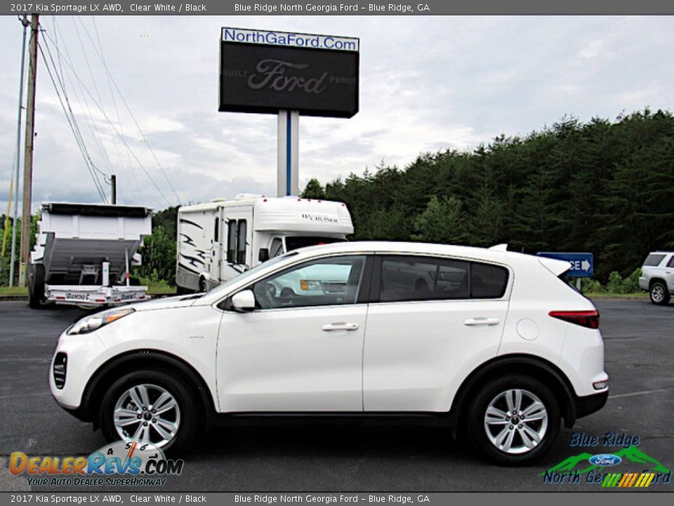 2017 Kia Sportage LX AWD Clear White / Black Photo #2