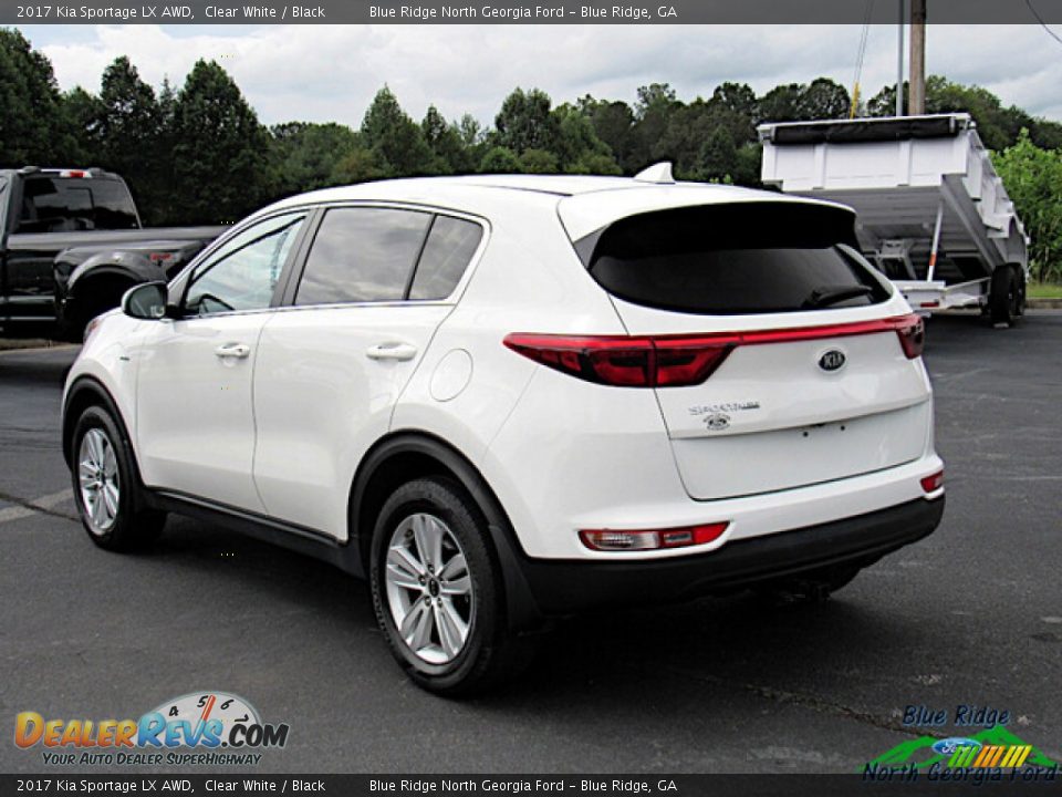 2017 Kia Sportage LX AWD Clear White / Black Photo #3