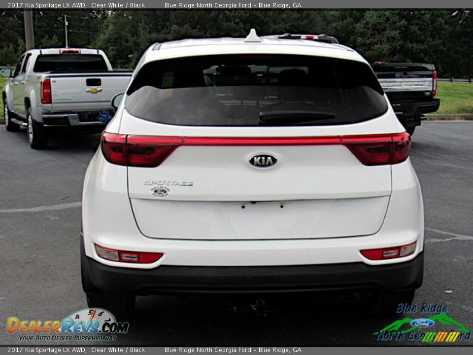 2017 Kia Sportage LX AWD Clear White / Black Photo #4