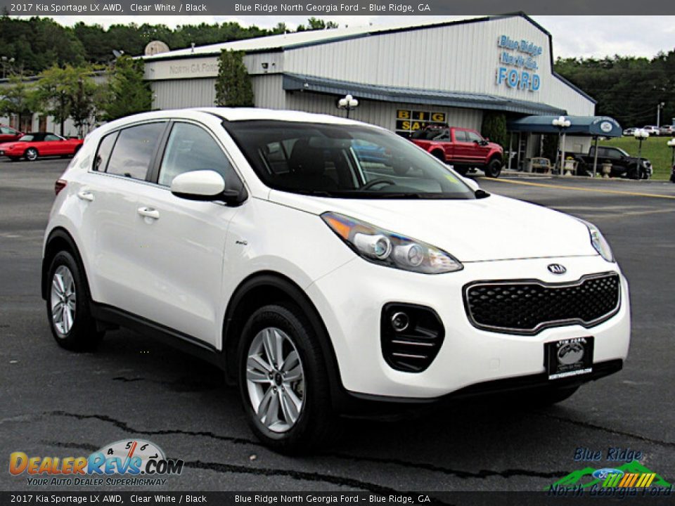 2017 Kia Sportage LX AWD Clear White / Black Photo #7