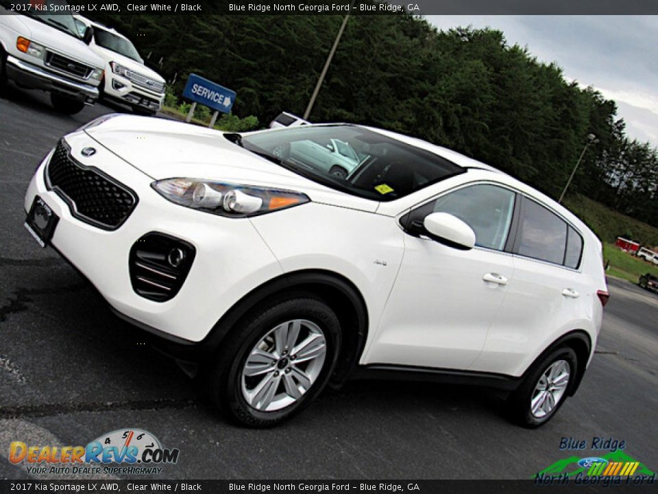 2017 Kia Sportage LX AWD Clear White / Black Photo #25