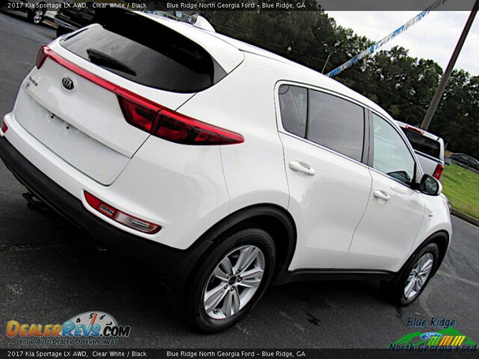 2017 Kia Sportage LX AWD Clear White / Black Photo #27