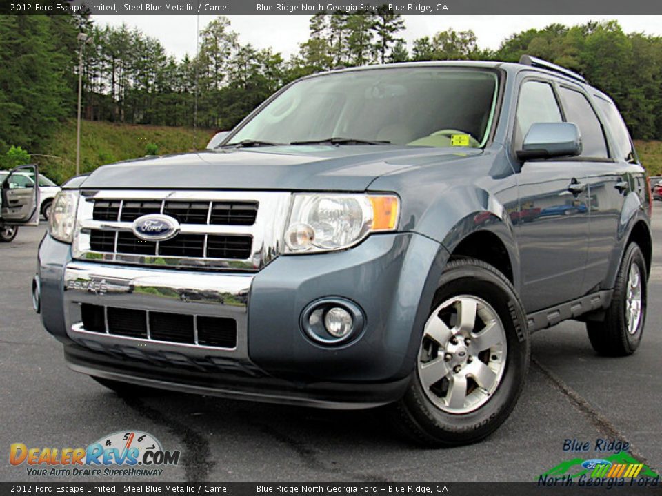 2012 Ford Escape Limited Steel Blue Metallic / Camel Photo #1